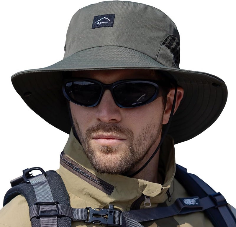 Sireck Fishing Hat, UPF50+ Wide Brim Sun Hat for Men Women, UV Protection Hiking Beach Bucket Hats Summer Safari Hat - Image 1